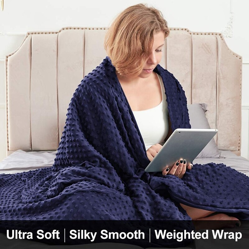 Zware zwaartekracht verzwaarde deken diepe slaap kristal fluwelen quilt winterbeddengoed voor kinderen en volwassenen 150 x 200cm