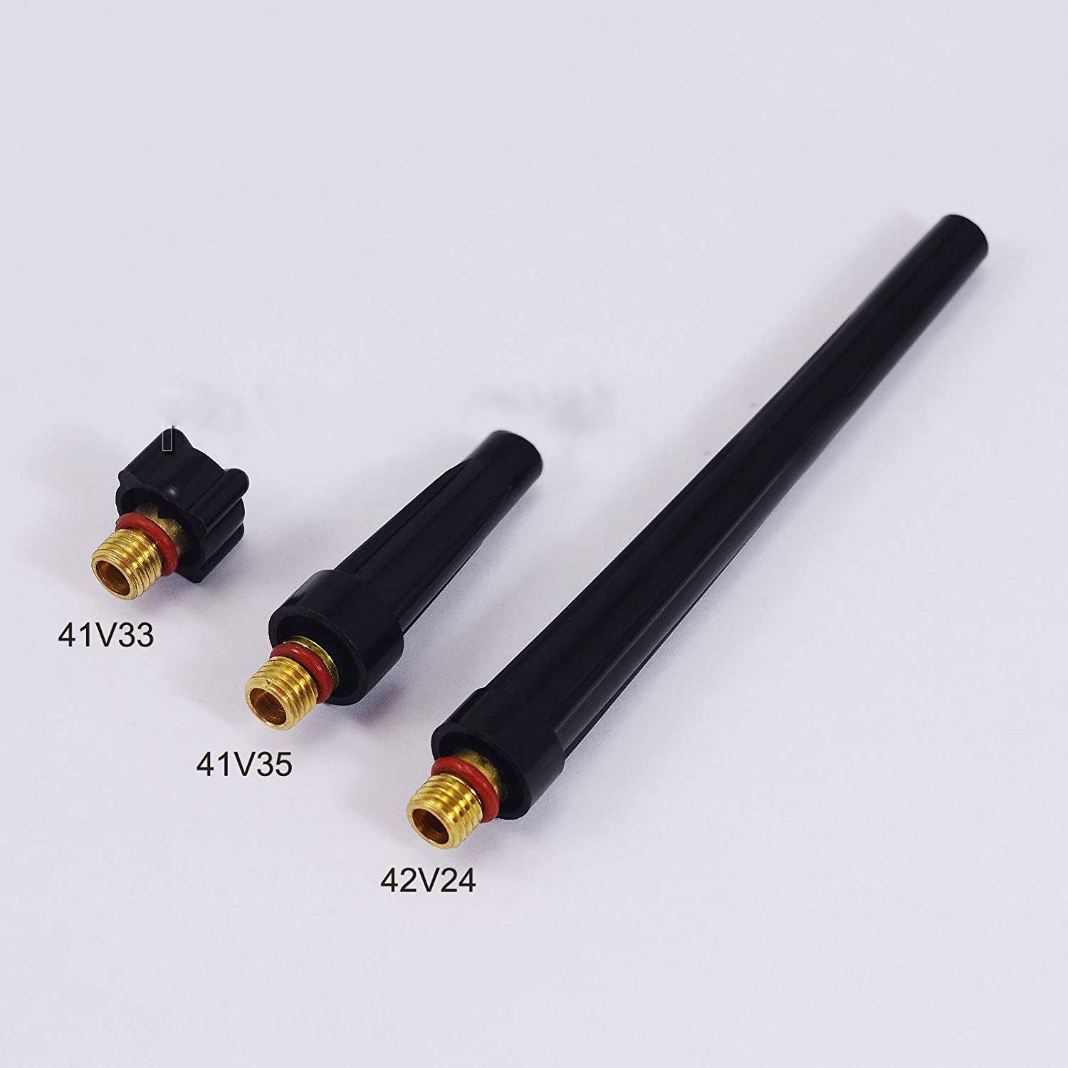 46 PCS/Set TIG Gas Lens Collet Body Assorted Size Kit Fit SR WP 9 20 25 TIG Welding Torch 46pcs