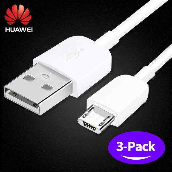 Original huawei micro cabo usb 2a carregador rápido carregamento honra jogo de dados cabo adaptador parede cabo carga 1 m comprimento: three cables