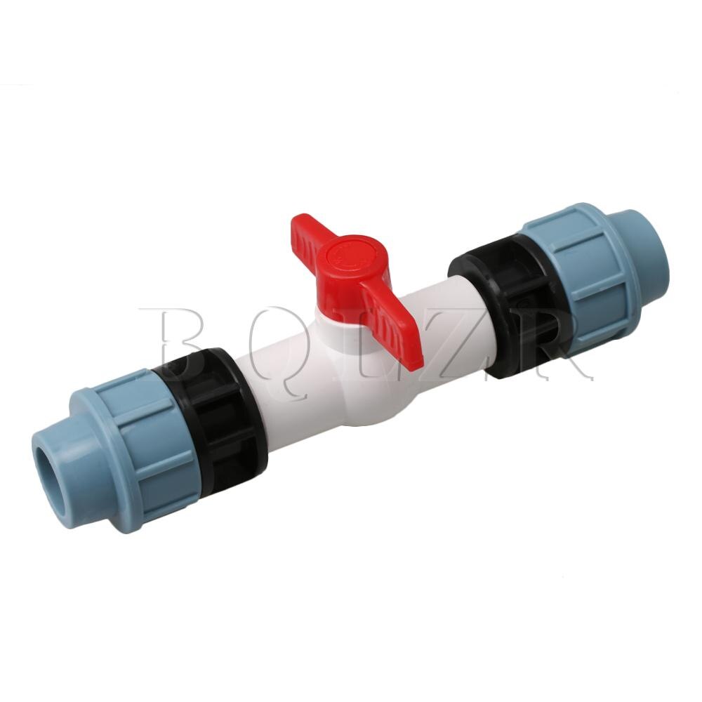 BQLZR T-Handle Shut Off Valve 63mm Plastic Ball Valve for Venting Multicolor