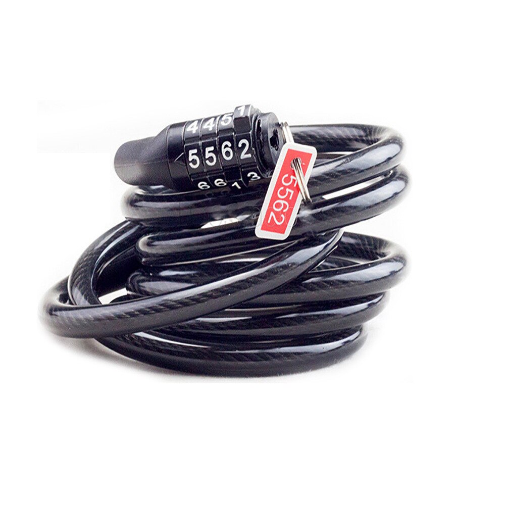 Candado con contraseña para bicicleta, combinación antirrobo, número de código de bicicleta, cadena de Cable de acero, bloqueo de seguridad, accesorios para ciclismo