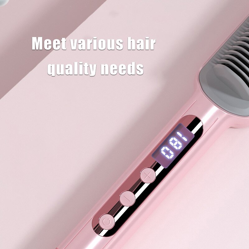 Anion Straight Hair Comb Straight Volume Dual-use Multifunctional Straightener Electric Comb Hair StylingTools