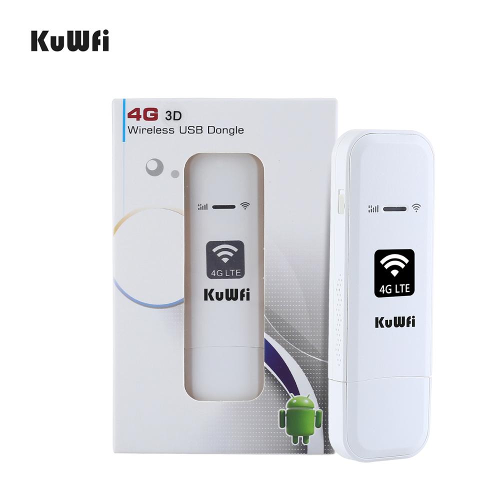 Kuwfi 4G Lte Usb Modem Kat 4 150Mbps Netwerk 3G/4G Usb Dongle Universele Unlocked 4G Sim Wifi Adapter Met TS9 Interface