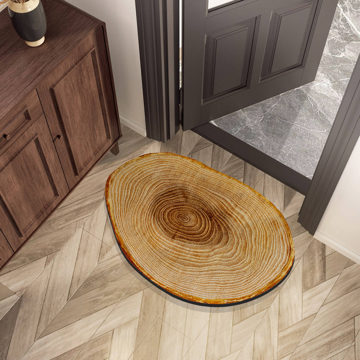 Felpudo de entrada de casa con estampado de madera Vintage, alfombras para habitación al aire libre, pasillo, dormitorio, suelo, baño de pies, alfombra para puerta, lavable personalizado