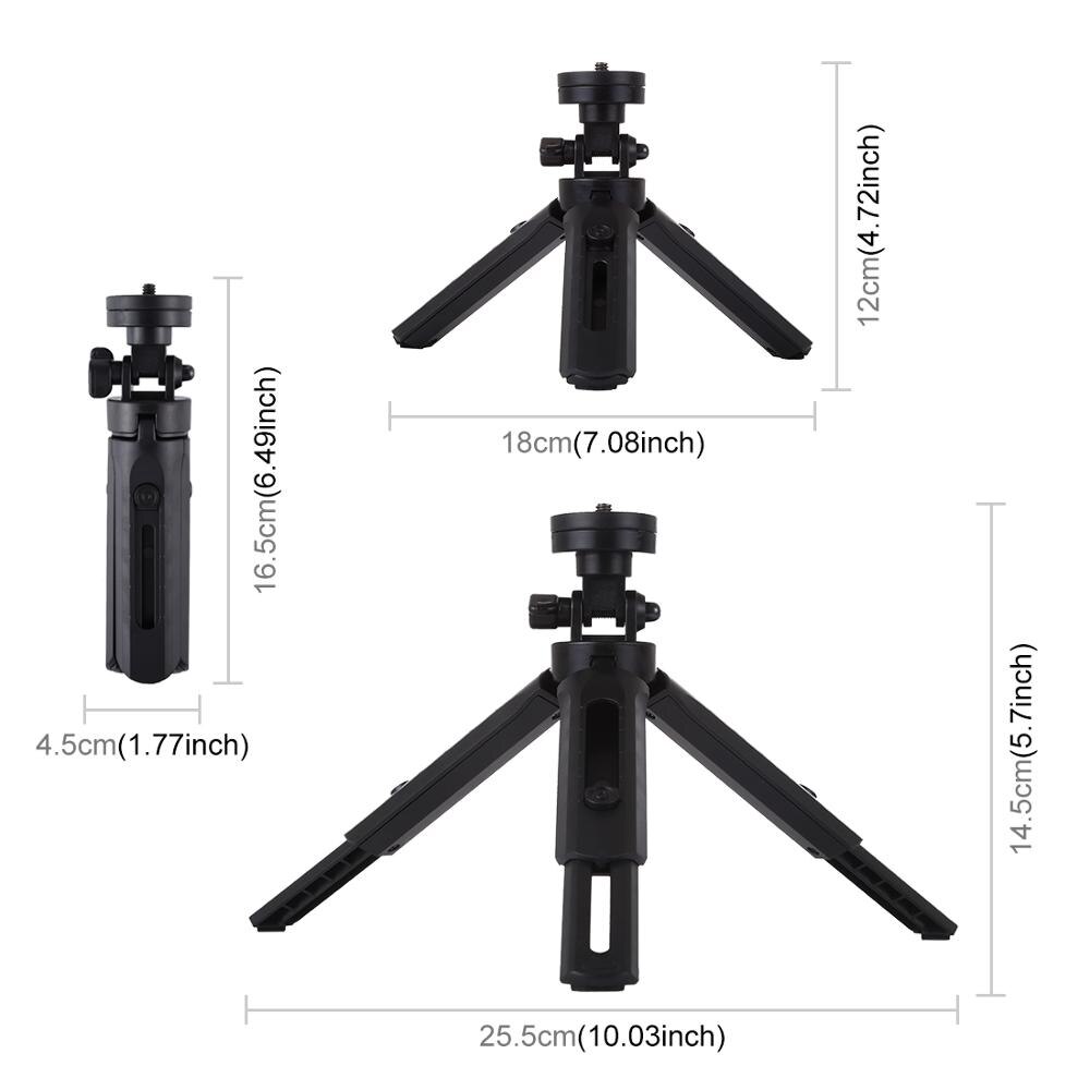 PULUZ 1/4 inch Screw Mini Desktop Tripod phone Tripod For DSLR Digital Cameras Smartphone Tripe Tripode Para Movil Statief: Default Title