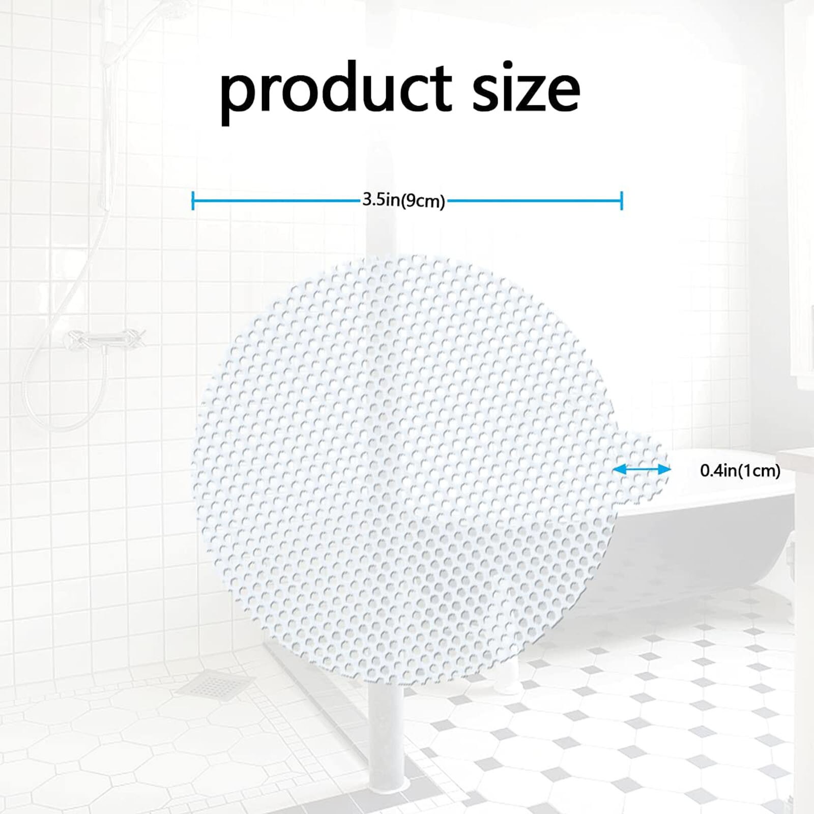 Desagües de ducha desechables redondos de 25 piezas, pegatinas de malla para el pelo, accesorios para el baño, tapones para el pelo