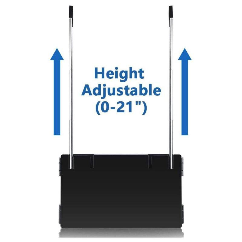 3 Way Mirror Retractable Hanging Makeup Mirror Freely Adjustable Height Shaving And Hairdressing Mirror Tri-fold Mirror