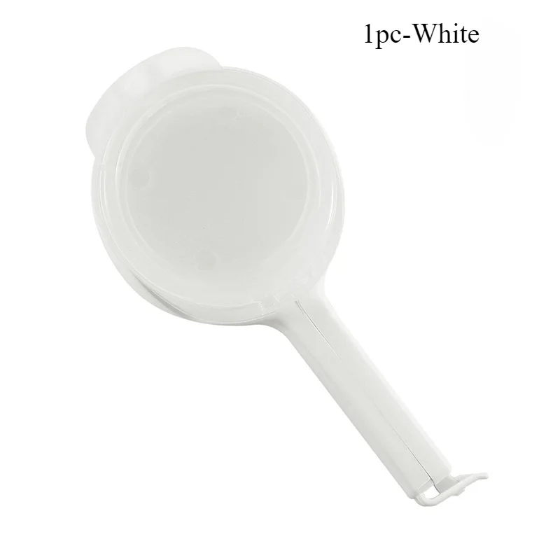 Klips til mad opbevaring af mad tætningsklemmer med hældetud køkken chip poseklips plastik låg tætningsklemme køkkenopbevaring: Blomme