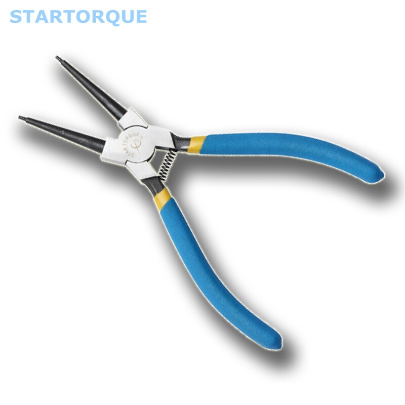 5" 125mm Multifunctional Snap Ring Pliers Multi Tools Multi Crimp Tool Internal External Ring Remover Retaining Circlip Pliers: Head straight card