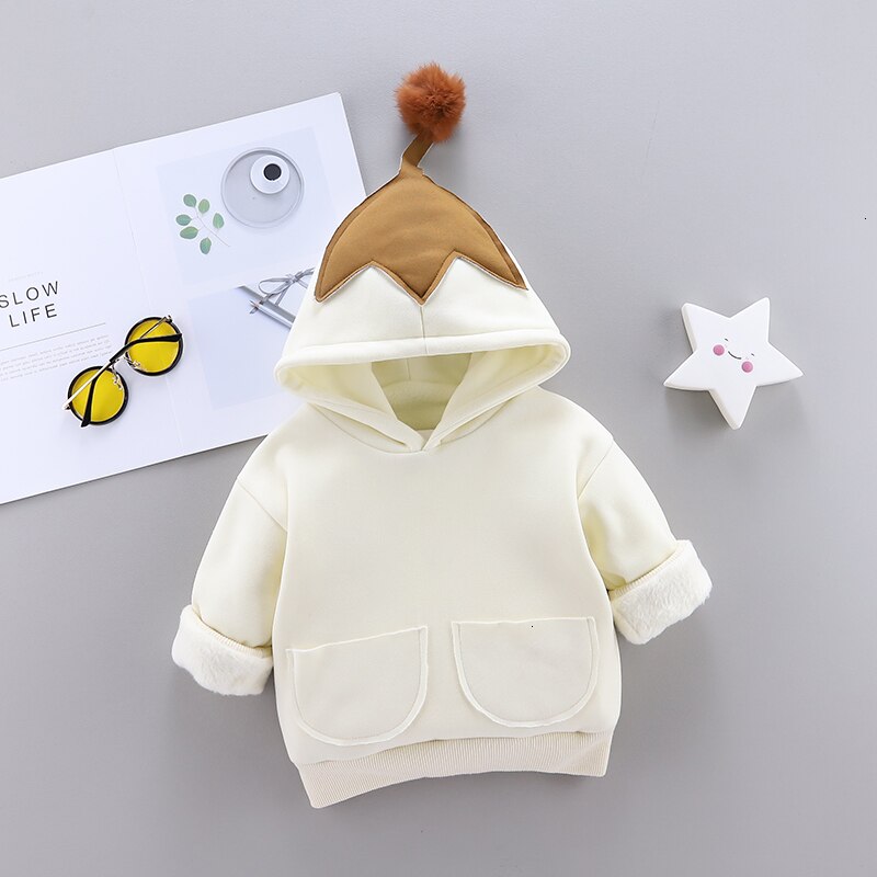 Enfants automne hiver sweats à capuche bébé garçons filles Sute Cartoon hauts pour Bebe infantile vêtements d'extérieur -nés 9-24M vêtements