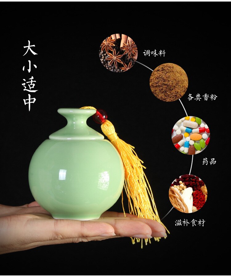 Wielofunkcyjne uszczelnione słoiki ceramiczne różne puszki na herbatę słoiki ceramiczne zamknięte puszki pojemniki w proszku puszki słoiki wielokolorowe słoiki