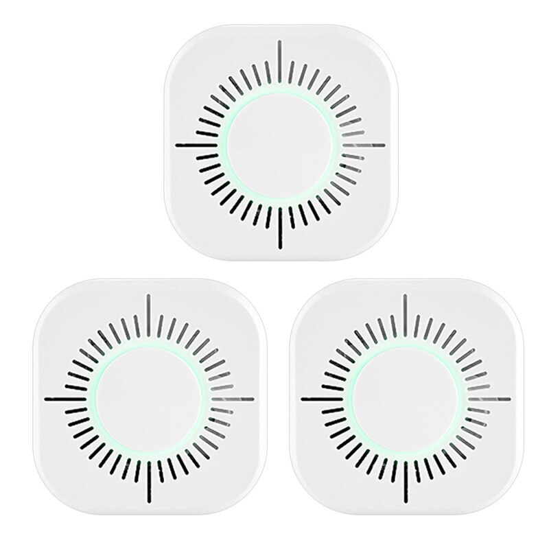 1/2/3/4/5PCS Tuya Smart Home Portable Smoke Detector Home Safe Security Wifi Smoke Detectors Fire Protection Smoke Alarm Sensor: 3 PCS