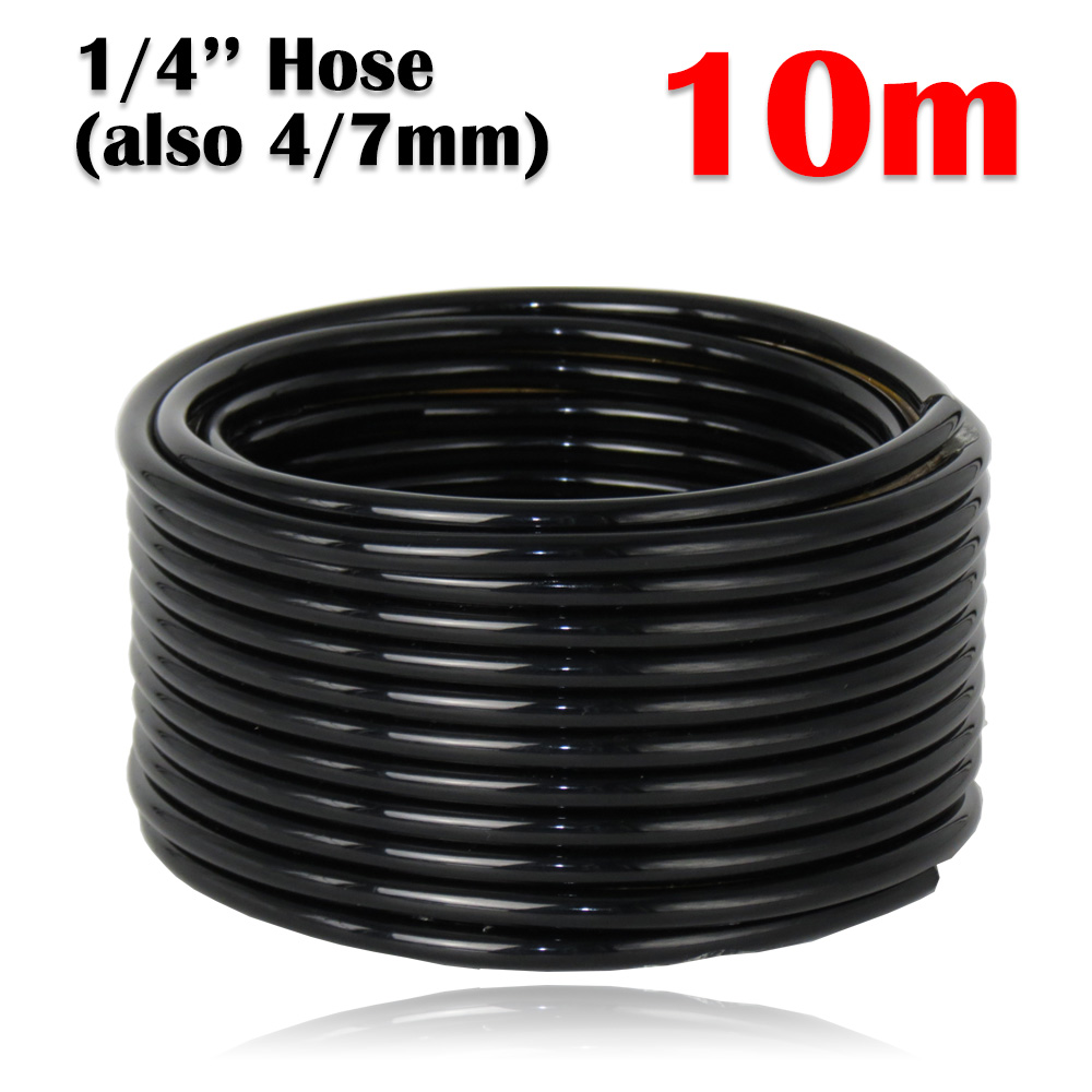 Garden 30-50M Watering Irrigation System Automatic Drip Kit Adjustable Spray Nozzle Dripper Ball Valve Timer 1/4" Hose Sprinkler: Lavender