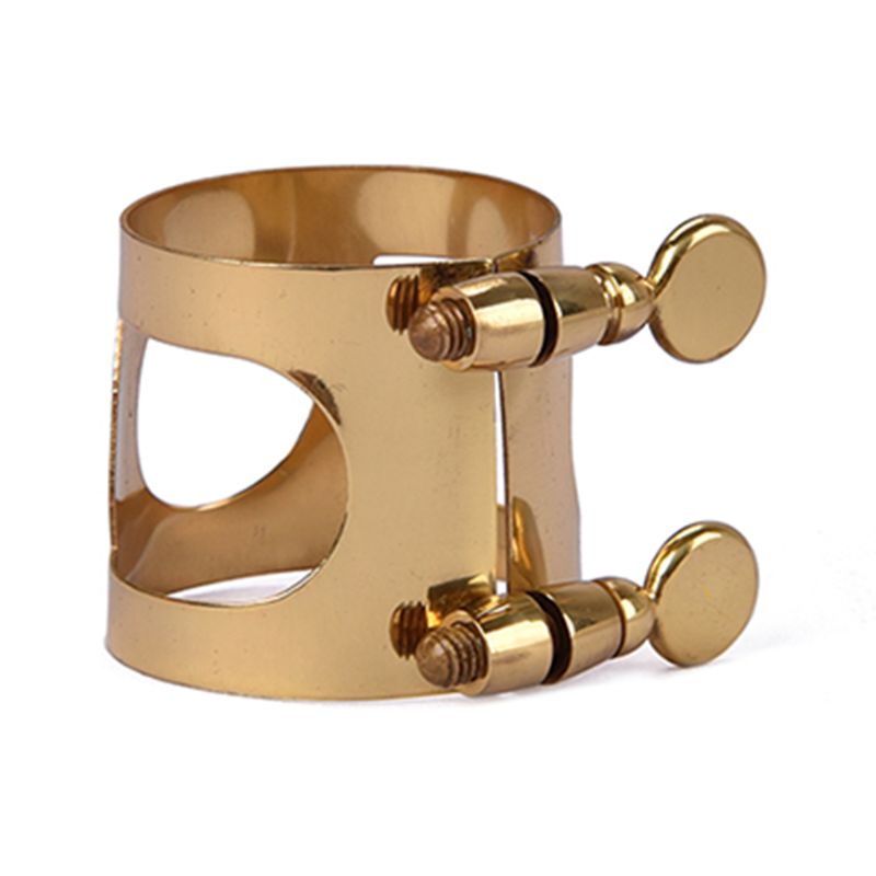 Pince d'embouchure de Ligature en métal pour clarinette E Alto Sax accessoires de pièces d'instruments de musique en bakélite en caoutchouc