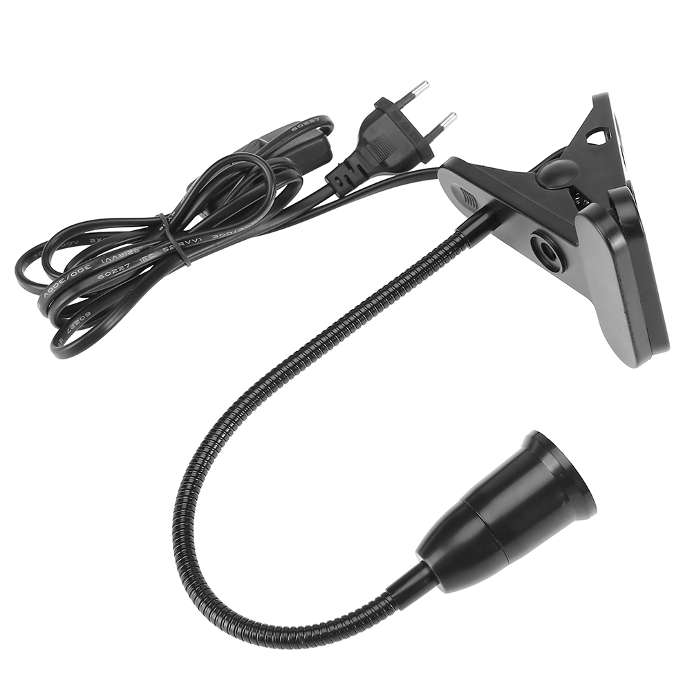 1.7M E27 Klemlampvoeten Eu Stekker Bureaulampen Led Lamp Hanglamp Roterende Socket Houder Met Aan/Uit Schakelaar Draad