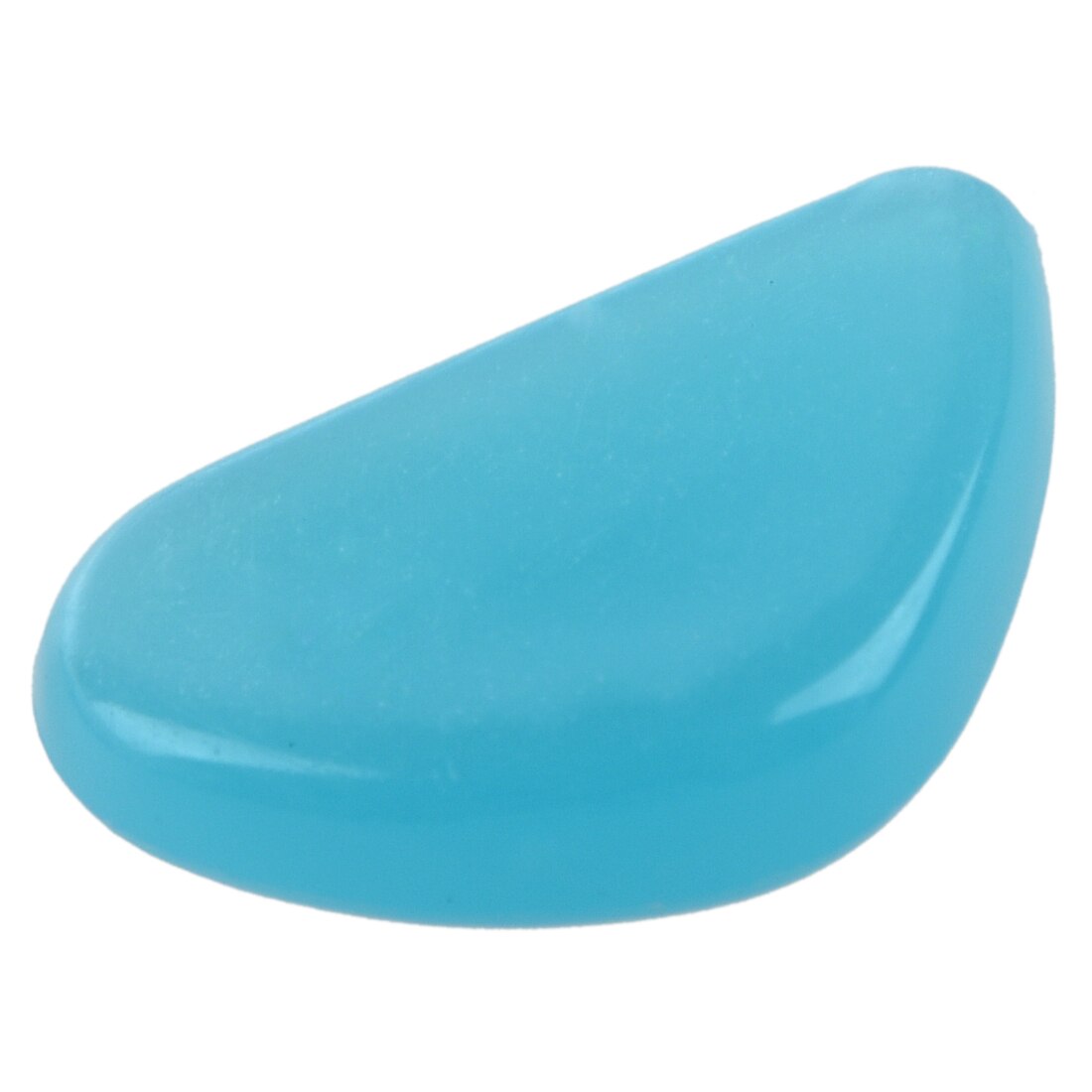 ! 100 Man-Made Glow in the Dark Pebbles Stone for Garden Walkway Sky Blue Photoluminescent Pigment resin