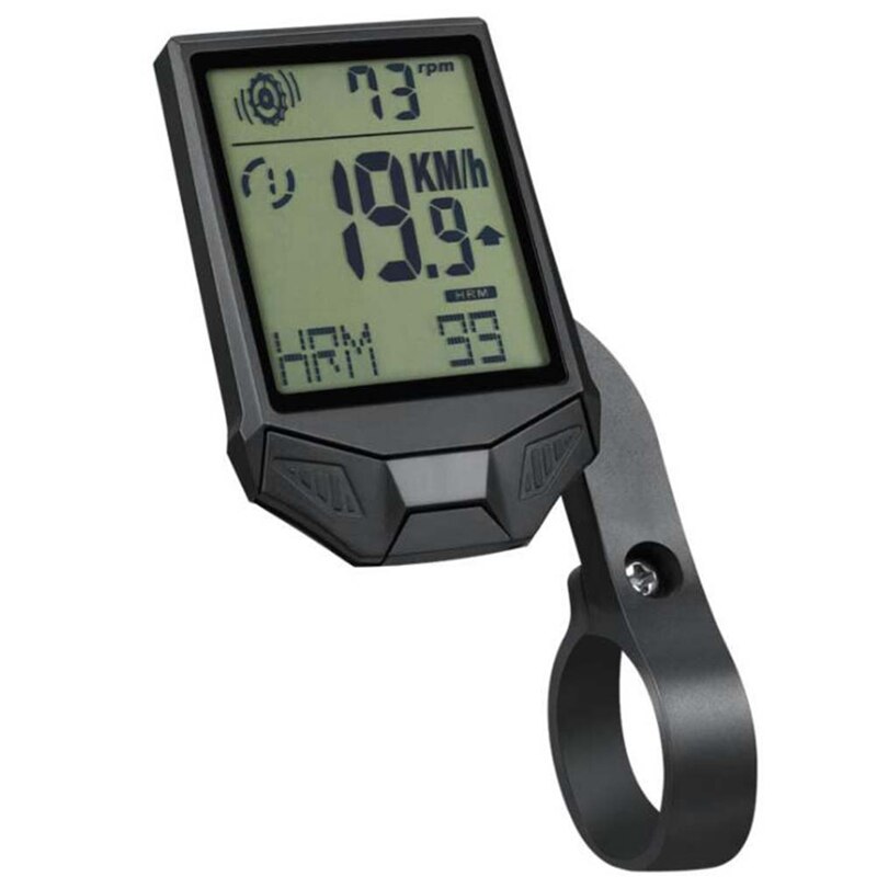 SEWS-XQJ Multifunctional Wireless Bicycle Tachometer, Heart Rate Bicycle Computer,Cadence Cycle Computer, Nightlight, Waterproof