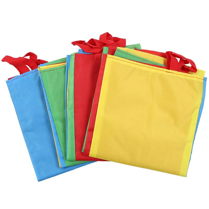 Potato Sack Race Bags (Pack of 4) with Three-Legged Race Outdoor Activities for Family Gatherings Games