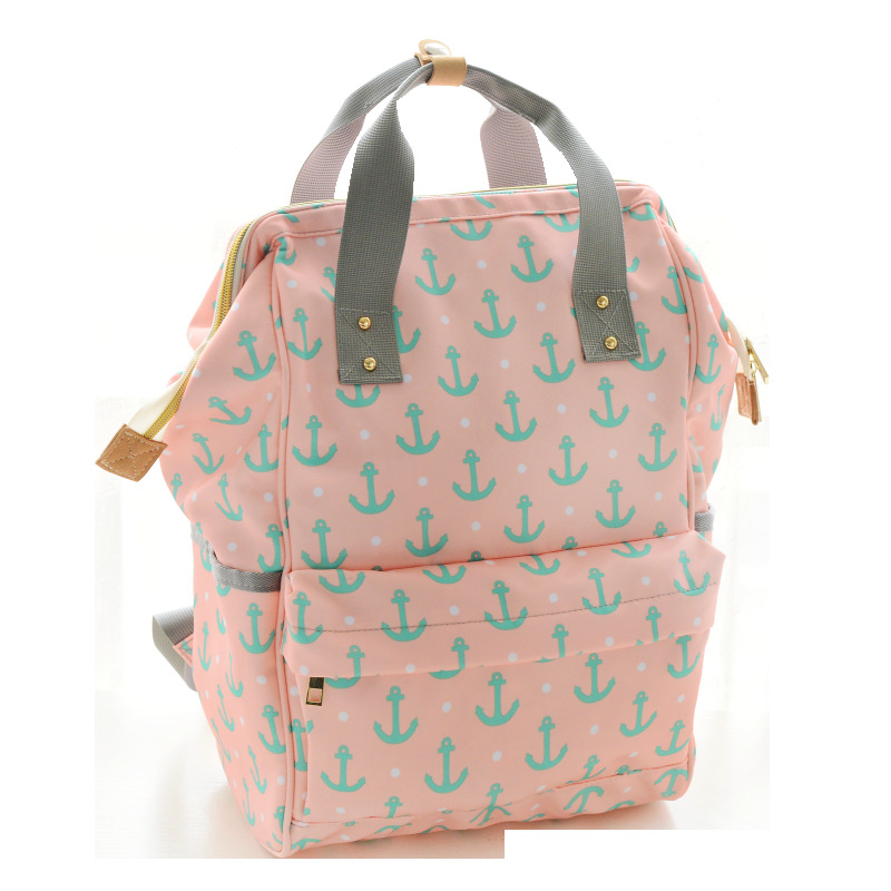 Luier Tas Mode Multi-Functionele Grote Capaciteit Handtas Rugzak Verpleging Draagbare Mother 'S Tas: Sea Anchor