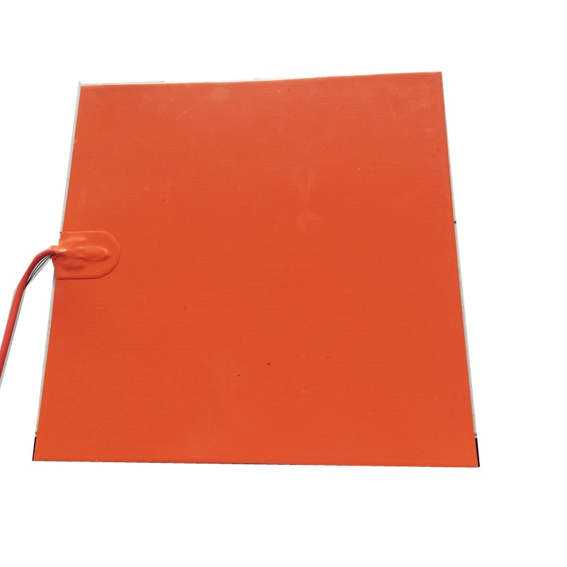 220v 200w 200 x 200mm siliconen verwarmingselement met zelfklevende achterkant ntc 100k thermistor verwarmingspad voor 3d printers