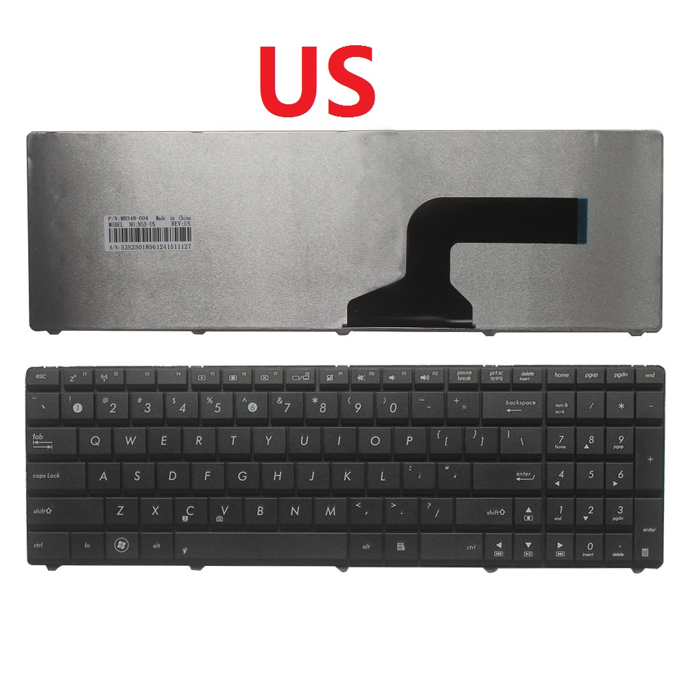 Nos/SP/español/FR/teclado francés para ASUS N71 N71J G51 G51J G60 G60J G60V UX50 UX50V U50A R704 R704A R704VB R704VC R704VD: US