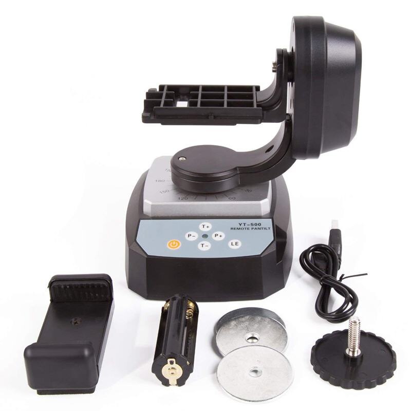 Zifon yt -500 automatisk fjernkontroll panne tilt automatisk motorisert roterende video stativhode maks ， til iphone 7/7 pluss /6/6 pluss /6