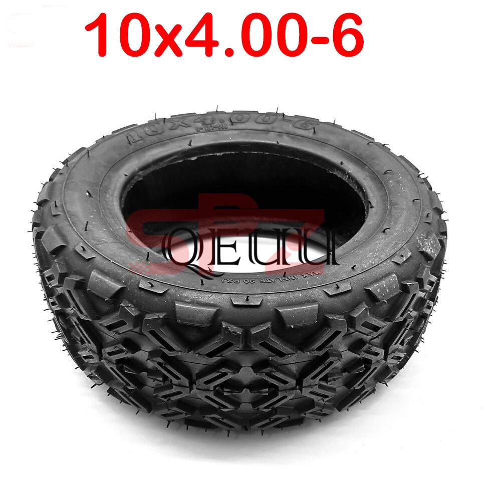 10x4.00-6 Tubeless Tyre 10 Inch Off-Road Vacuüm Band Gemeenschappelijk 3.50-6 Band Past Voor atv Onderdelen, elektrische Scooter