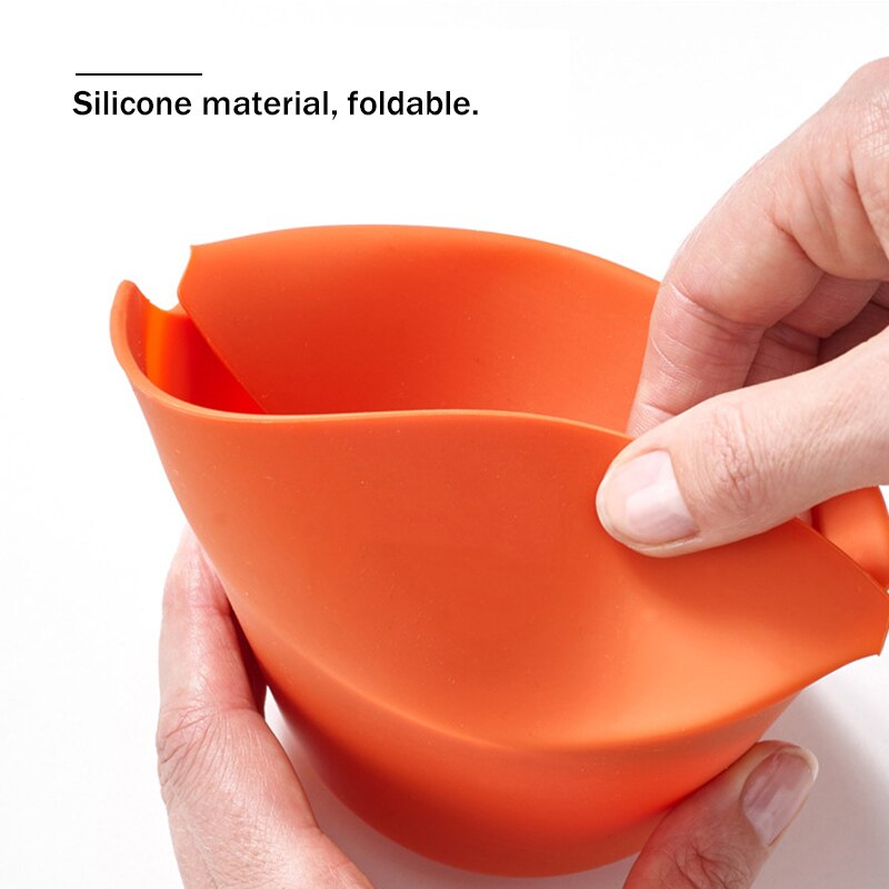 Foldable Silicone Popcorn Bucket Popcorn Bowl Food Grade Round Snack Storage Popcorn Bucket Microwave Available