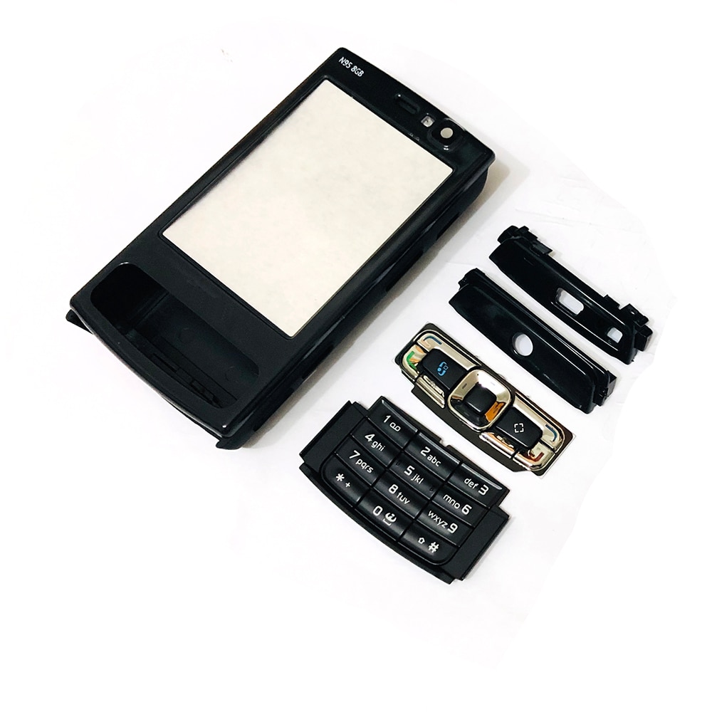 Compleet Front Cover N95(8G) Toetsenbord Voor Nokia N95(8G) batterij Cover Case Behuizing + Toetsenbord