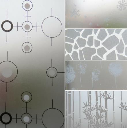 Nyaste 2m*45cm frostat ogenomskinligt glas fönsterfilm för fönster privatliv självhäftande glas klistermärken heminredning blandad färg sovrum