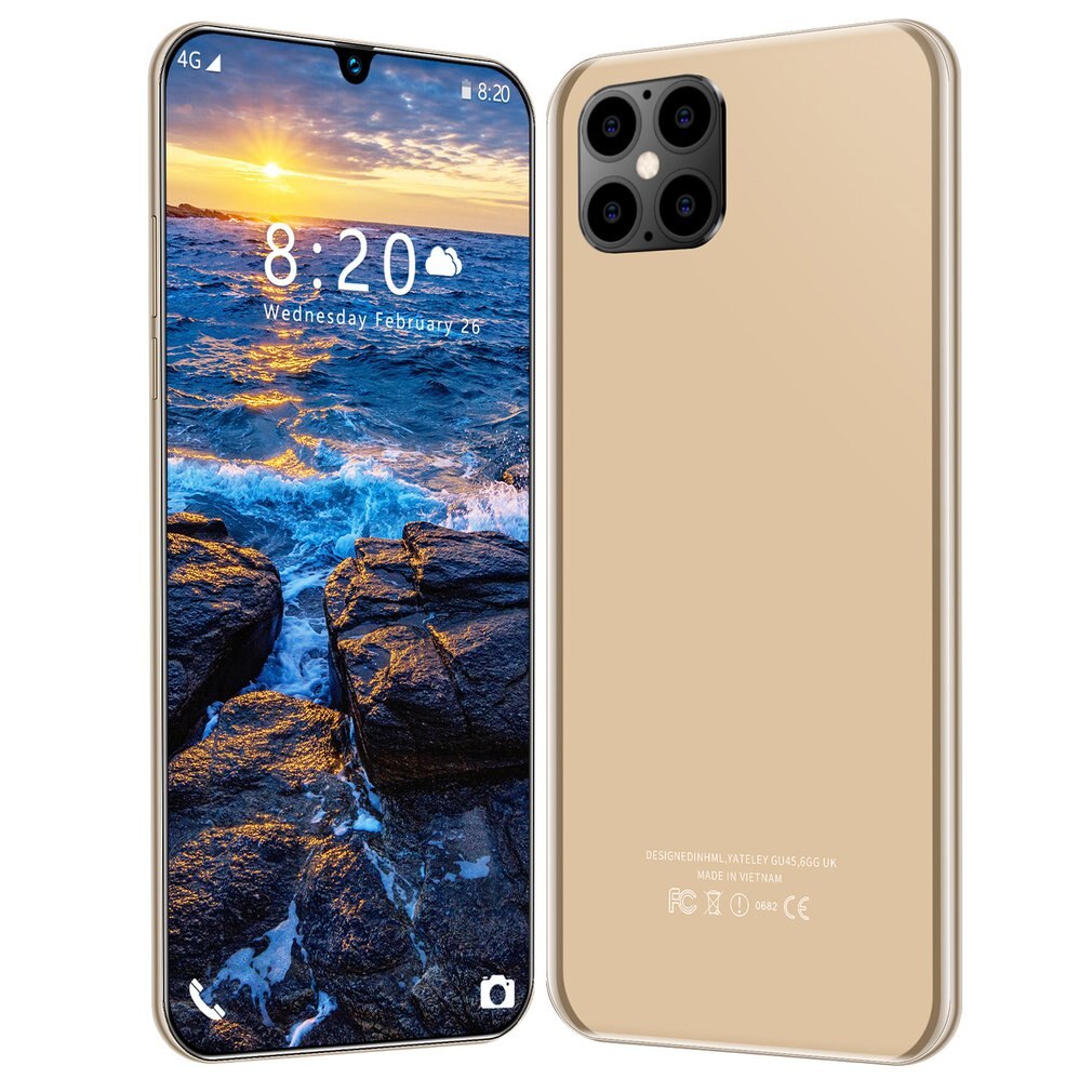 IP12 Clever 6,5 Zoll HD Bildschirm 1GB 8GB 24MP Vorne Kamera Starke 8 Ader hoch-leistung Prozessor telefon