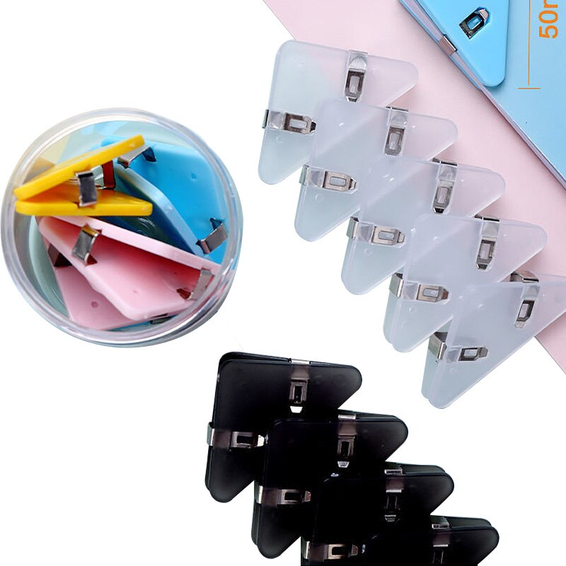 5pcs/set Book Paper Corner Clips Office Bookmarks Corner Protectors Index Clamp School Home Desktop Document Organizer Clip