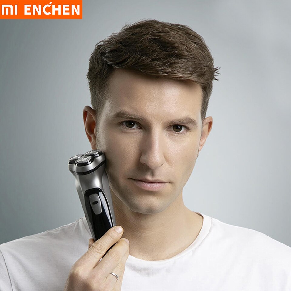 Afeitadora eléctrica Xiaomi Enchen para hombres, afeitadora de barba, cortadora de barba, BlackStone, afeitadora facial 3D, afeitadora de barba tipo C, cortadora recargable por USB