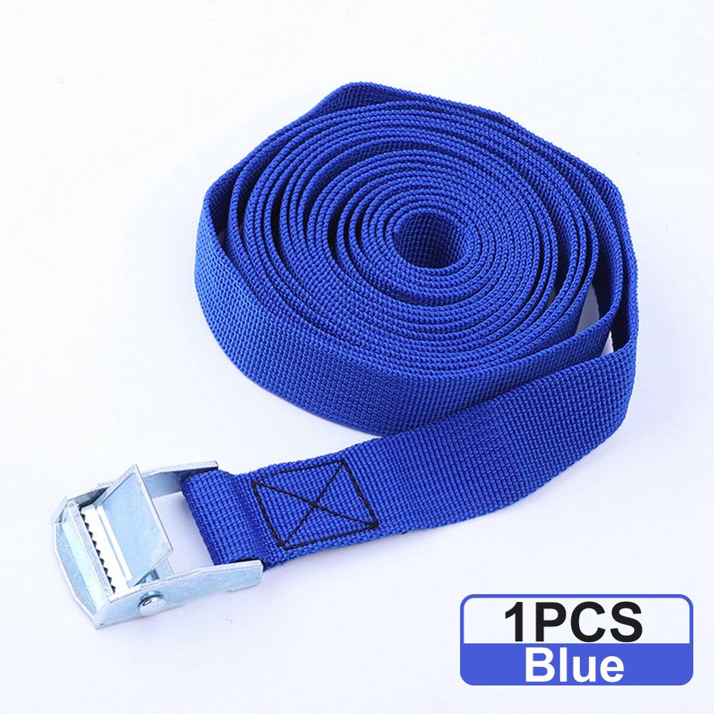 6 Meters Auto Luggage Trailer Fixed Strap Rope Quick Release Cam Buckle Tie Down for Motorcycle Bike Cargo Straps Tension Rope: Blue