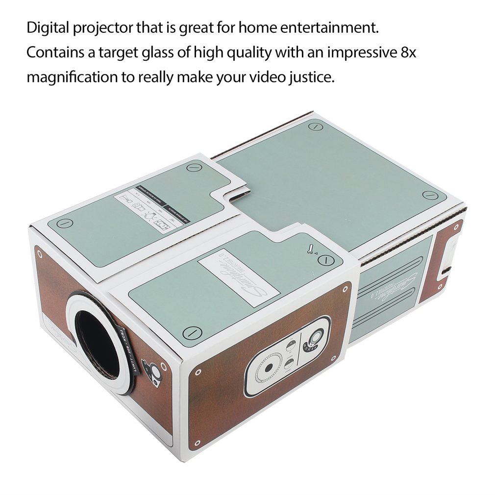 Tweede Generatie Compact Diy Smart Telefoon Digitale Home Theater Entertainment Projector Eenvoudige Installatie