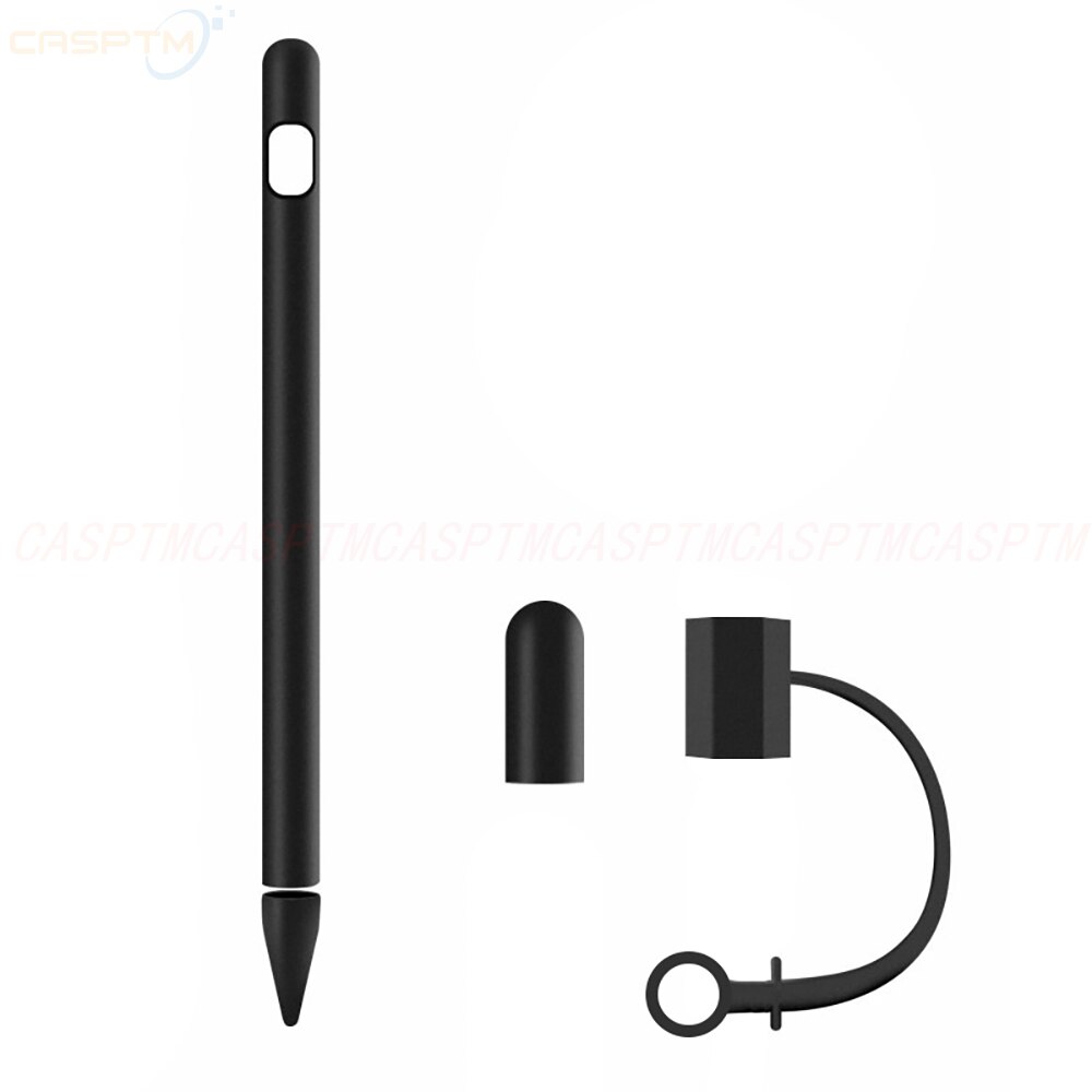 Til ipad tablet touch pen tilbehør blødt silikone etui til æbleblyant 1 anti-mistet beskyttende ærmebetræk til ipad blyant: 01