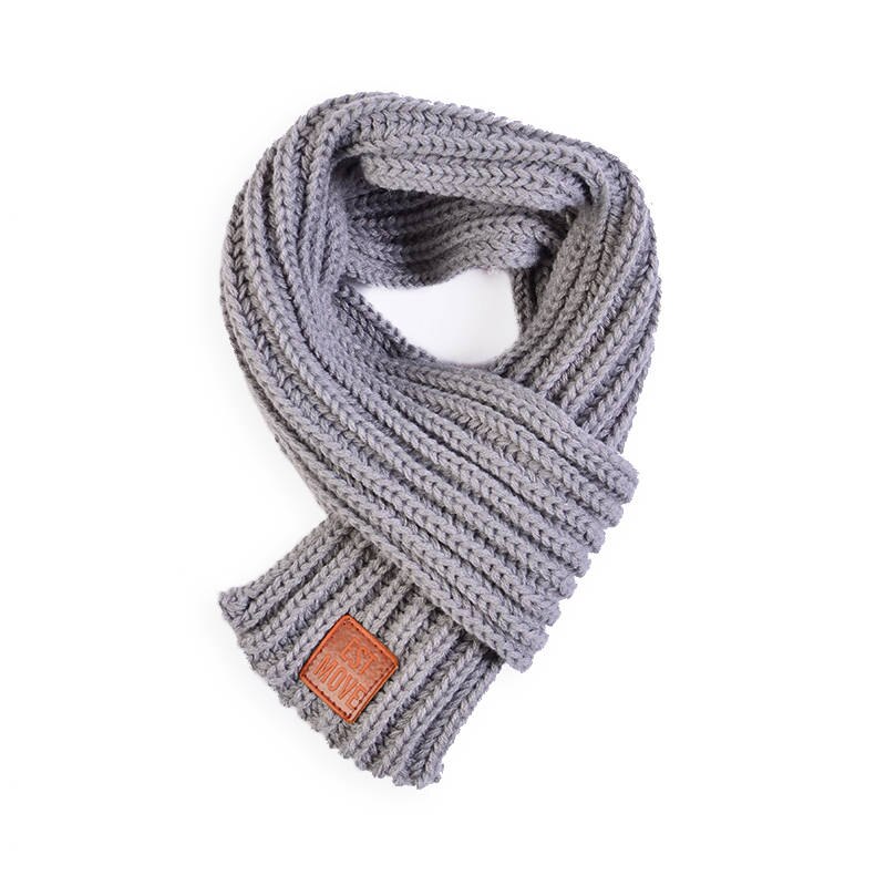 Écharpe d'hiver pour animaux de compagnie, grand foulard en tricot doux pour grands chiens, Bandana chaude pour chiens et chats, écharpe épaisse et chaude pour animaux de compagnie: Grey