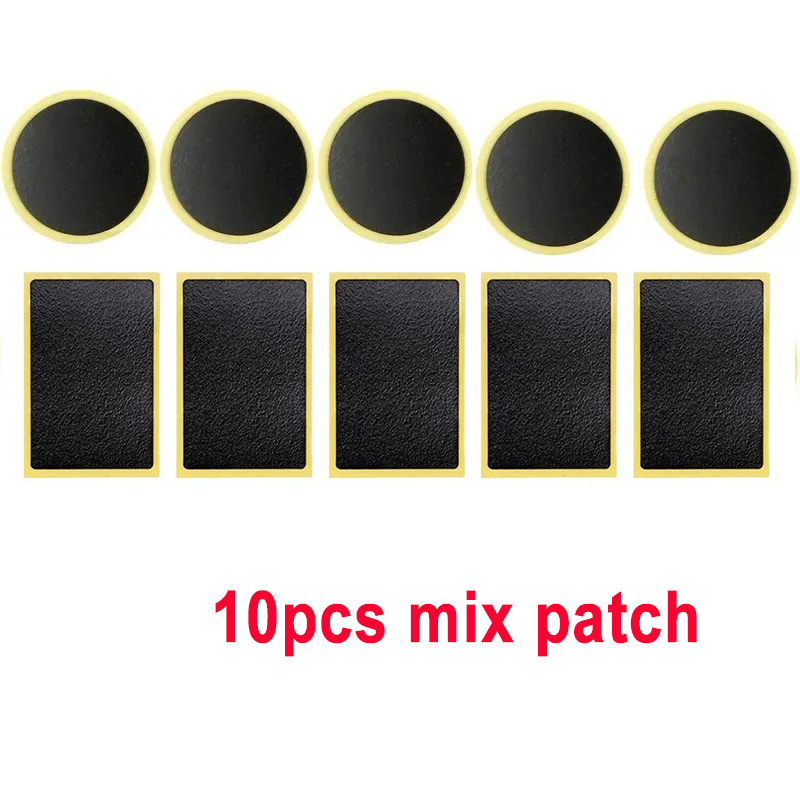 10-20 stücke Fahrrad Reifen reparatur werkzeug set Kleber-freies Reifen Patches Fahrrad Reifen Patch Werkzeug Kein-kleber Kleber schnell Trocknend Fahrrad Zubehör: Kakifarbig