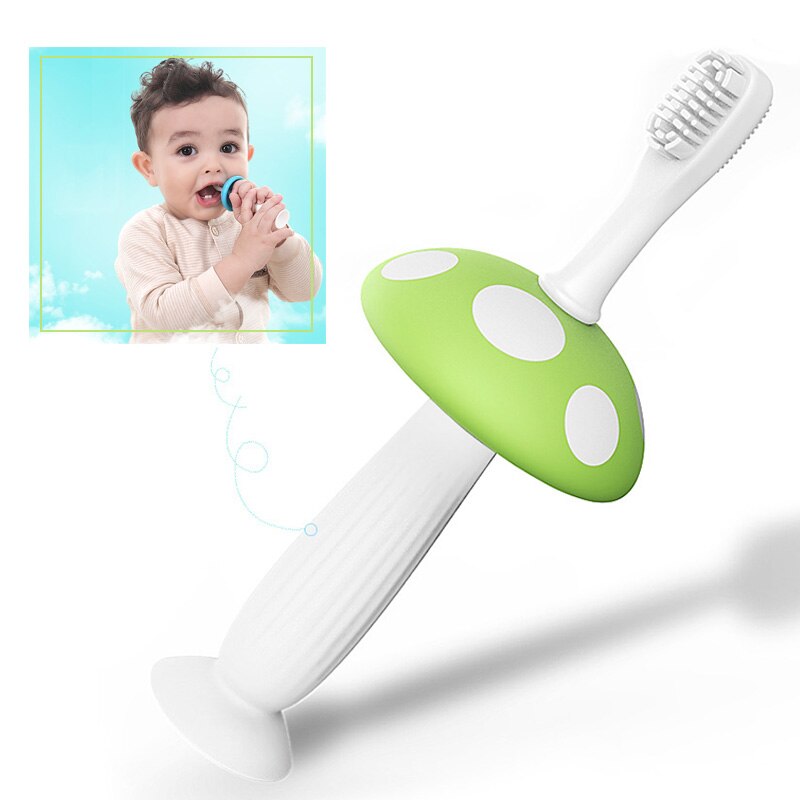 1Pcs Milk teeth brush Fixed gear Baby Silica gel Toothbrush Training