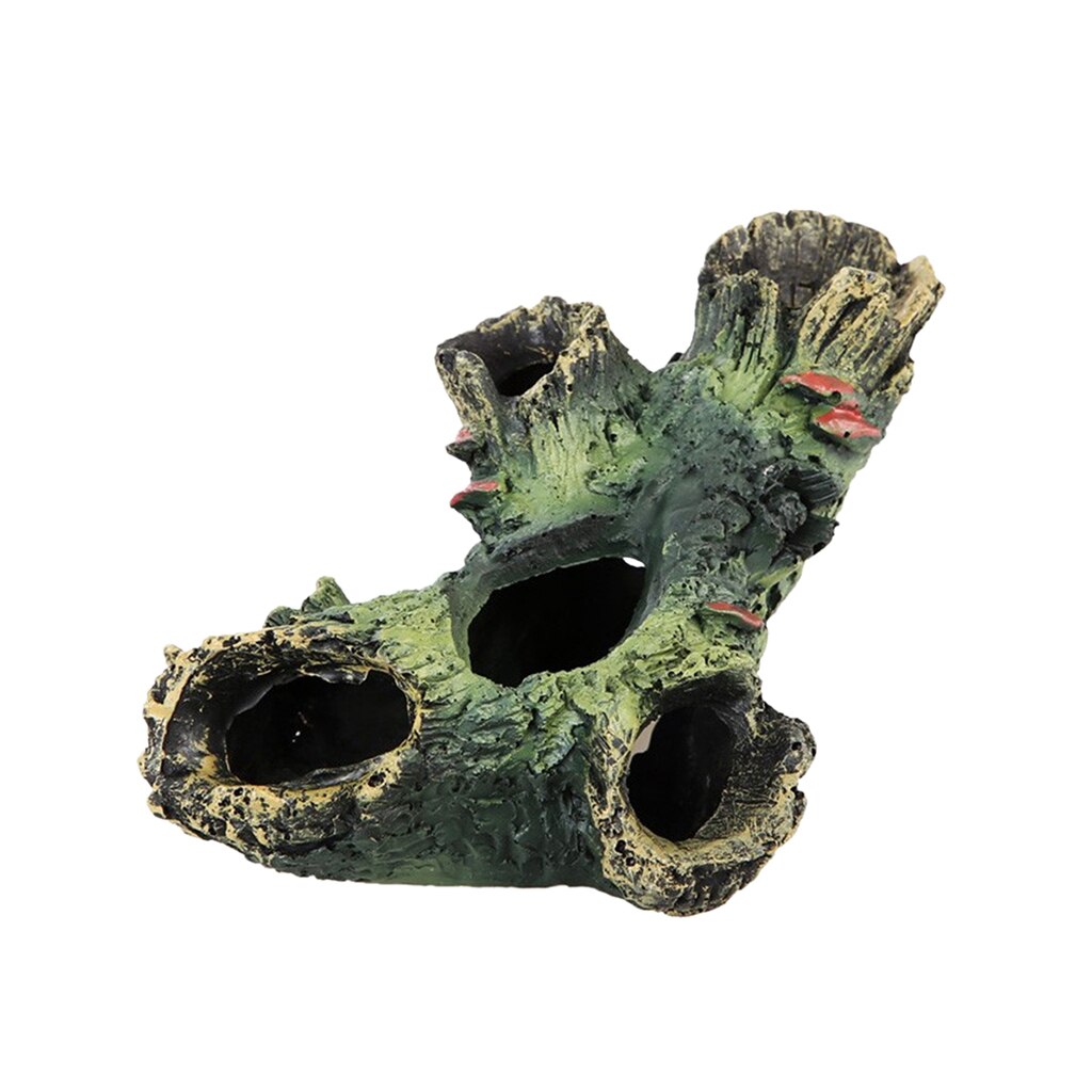 Fish Tank Hiding Cave Fishes Shrimps Safe Shelter - Resin Landscape Decor Ornaments for Landscaping Your Terrarium or Aquarium: Tree Branch