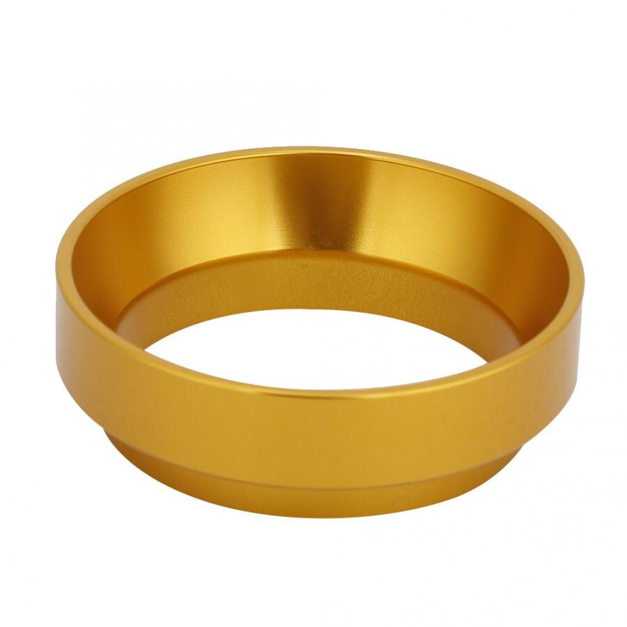 58mm Aluminum Universal Coffee Dosing Ring Funnel Replacement Coffee Maker Accessory Hand-made Coffee Tool: Gold