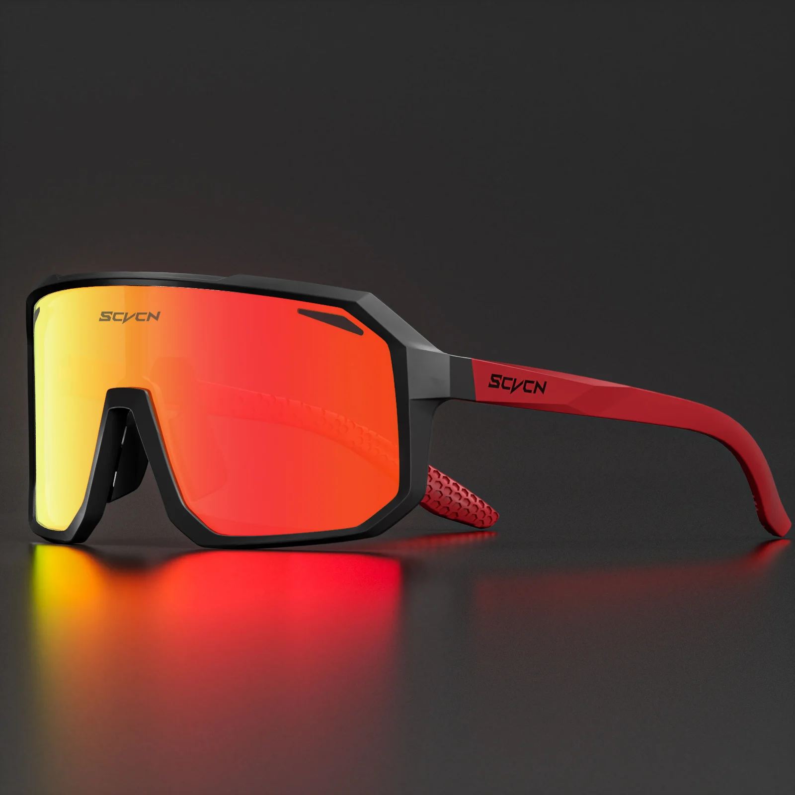 SCVCN-gafas fotocromáticas deportivas para hombre y mujer, lentes de sol para ciclismo con protección UV400, para exteriores, para ciclismo de montaña y senderismo: Verde militar