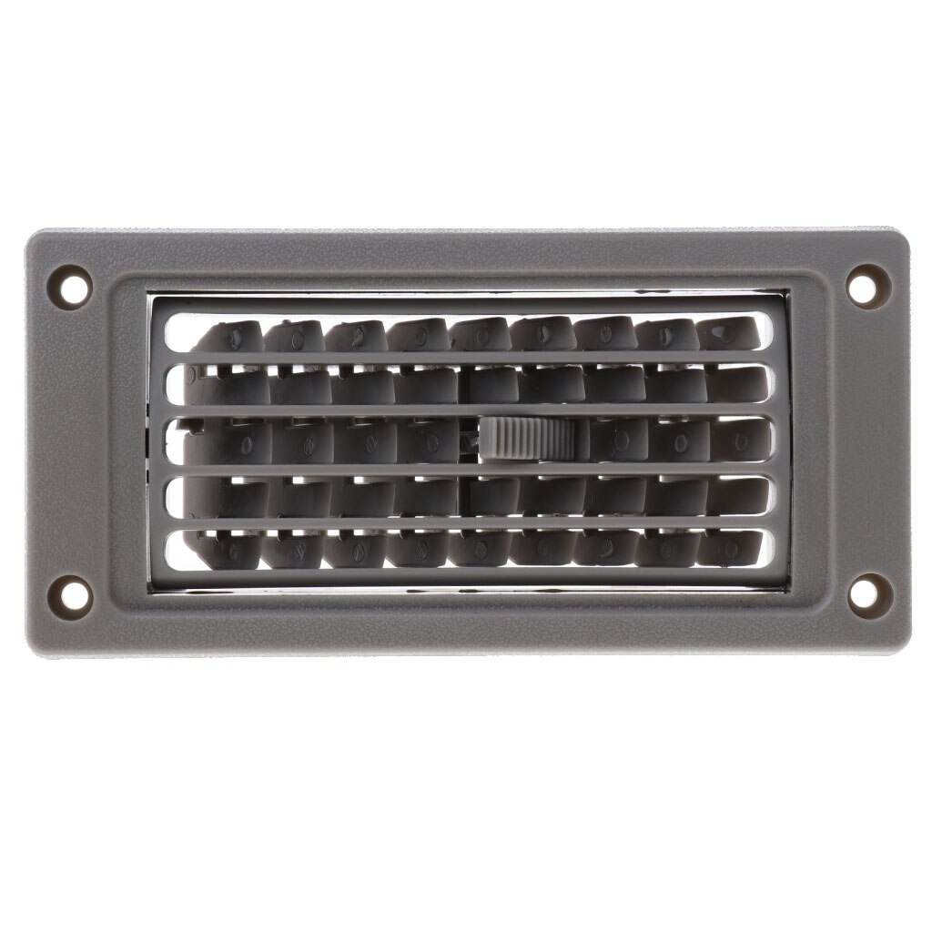 Car Marine RV AC Air Conditioner Linear Vent Grille Cover Ducted Boat Square Air Conditioner Grille Linear Air Vent Gray Beige: Gray