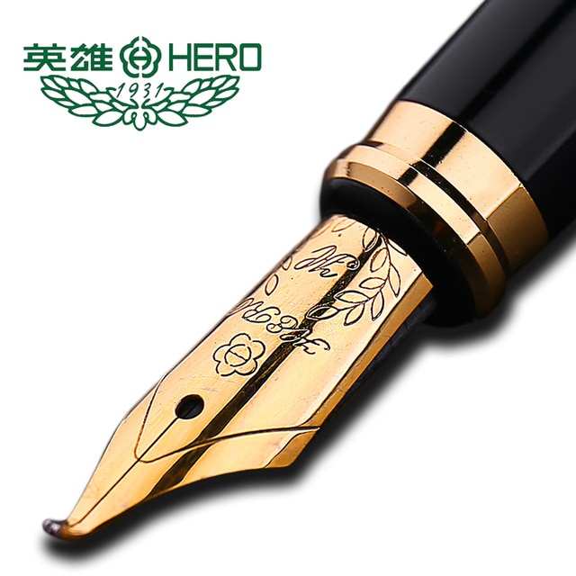Authentic standard type Hero frosted 6006 metal calligraphy pen art fountain pen iraurita ink pen 0.5mm /1.0mm box set