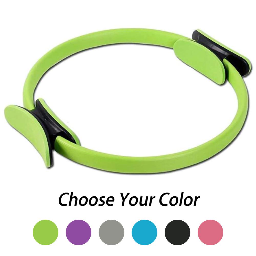 Yoga Cirkel Pilates Ring Lichtgewicht Portable Antislip Mannen Vrouwen Gym Fitness Workout Sport Houden Fit Apparatuur: green