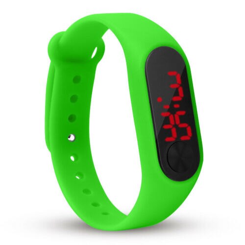 Horloge Kinderen Led-Digitale Horloges Kind Pols Klok Studenten Horloge Kids Voor Meisjes Jongens Sport Elektronische Horloge Voor: Green