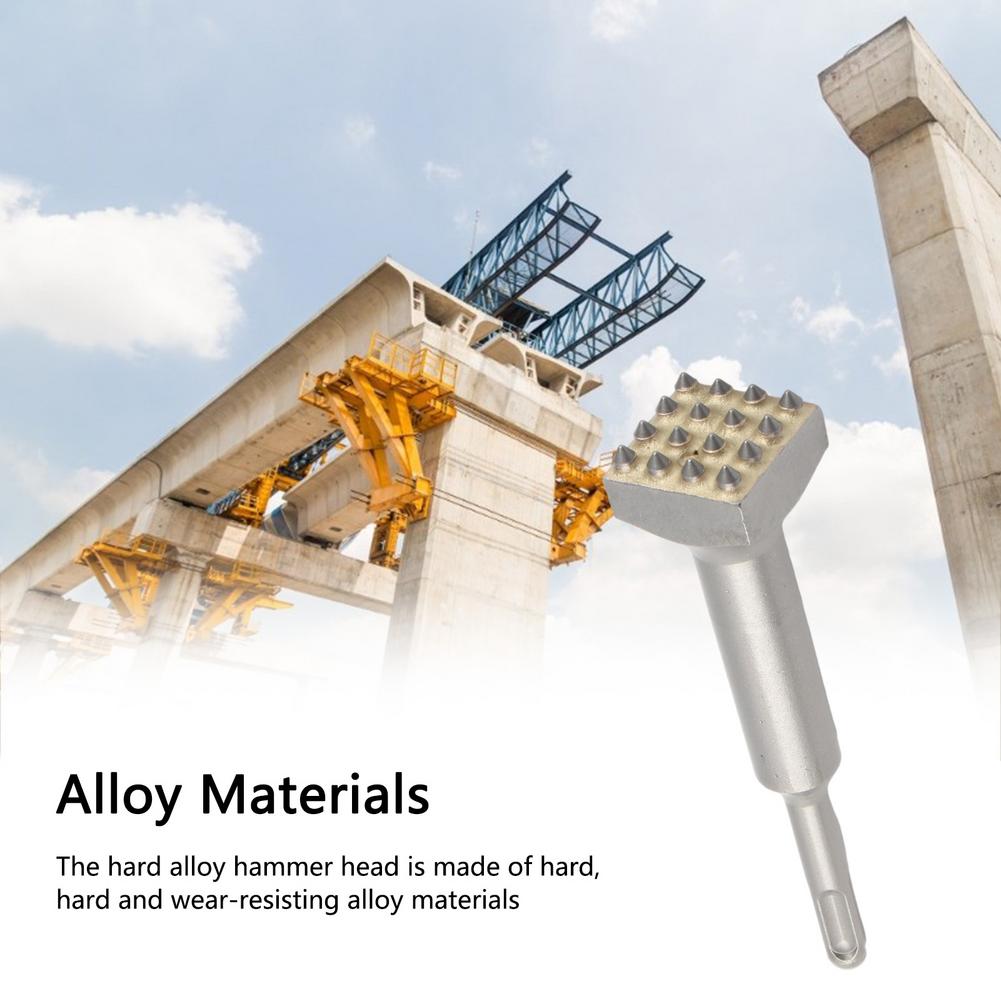 Alloy Point Groove Gouge Flat Round Chisel Electric Hammer Drill Bit Stone Slab/Bridge/Wall/Cement Pavement Chisel