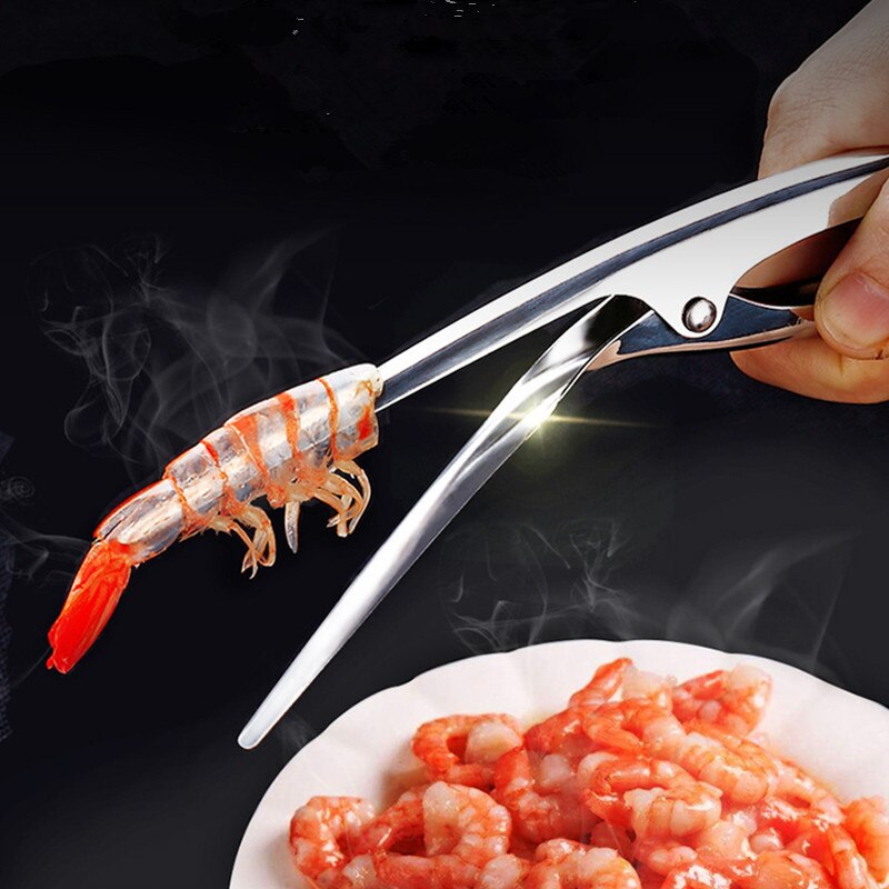 Prawn Peeler Stainless Steel Shrimp Prawn Deveiner Peel Device Kitchen Cooking Seafood Tools Kitchen Gadgets