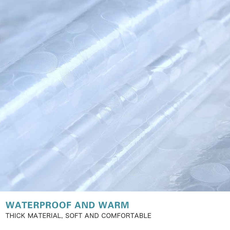 3D Sheer Shower Curtain Waterproof Shower Curtain Transparent Bathing Bathroom Curtains For Home Decoration Bathroom Accessories