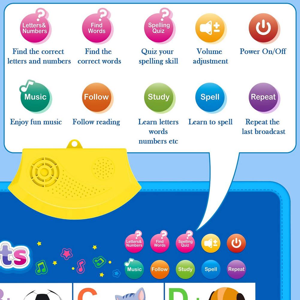Interactive Audio Preschool Learning Wall Chart Alphabet Poster For Kids For Toddlers Educational Music
